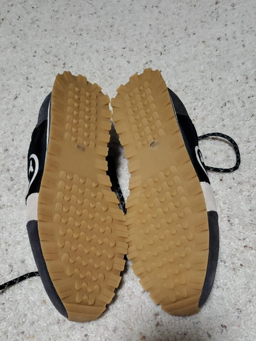 Tory Burch Women's Black, Gray and Cream Colorblock Tennis Shoes